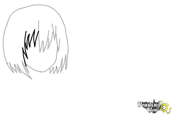 How to Draw Anime Girl Hair - Step 7 How to Draw Anime Girl Hair - Step 7
