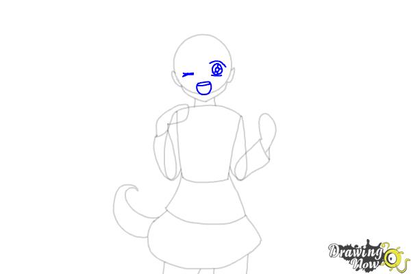 How to Draw Anime Girl - Step 5 How to Draw Anime Girl - Step 5