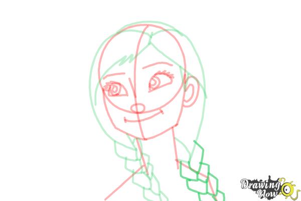 How to Draw Anna Easy - Step 13 How to Draw Anna Easy - Step 13