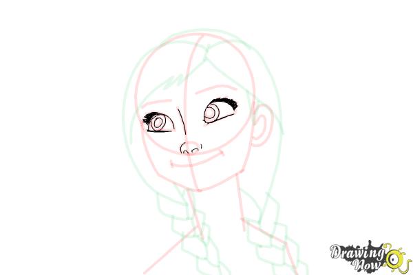 How to Draw Anna Easy - Step 14 How to Draw Anna Easy - Step 14
