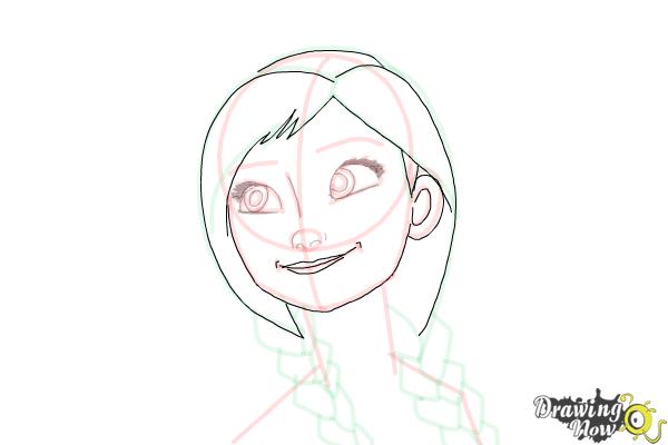 How to Draw Anna Easy - Step 15 How to Draw Anna Easy - Step 15
