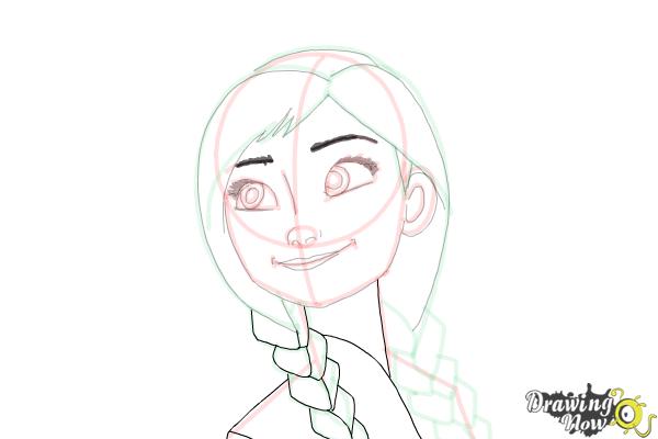 How to Draw Anna Easy - Step 16 How to Draw Anna Easy - Step 16