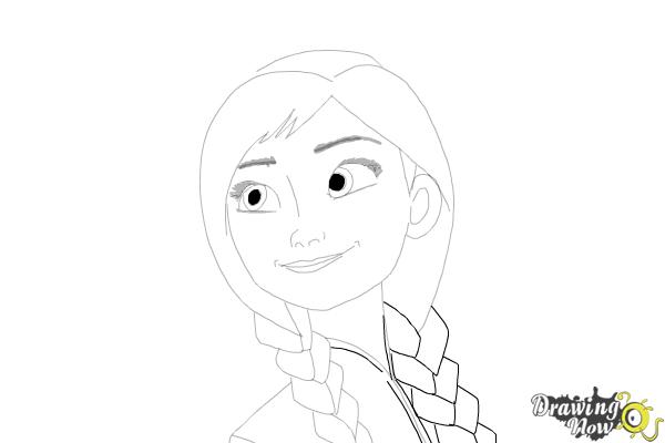 How to Draw Anna Easy - Step 17 How to Draw Anna Easy - Step 17