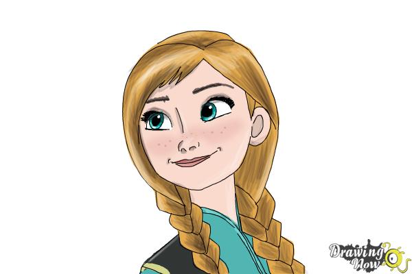 How to Draw Anna Easy - Step 18 How to Draw Anna Easy - Step 18
