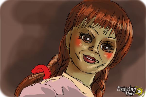 How to Draw Annabelle - Step 10 How to Draw Annabelle - Step 10