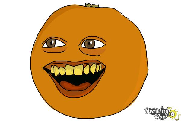 How to Draw Annoying Orange (Super Easy) - Step 10 How to Draw Annoying Orange (Super Easy) - Step 10