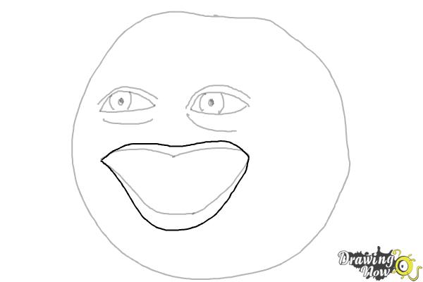How to Draw Annoying Orange (Super Easy) - Step 6 How to Draw Annoying Orange (Super Easy) - Step 6