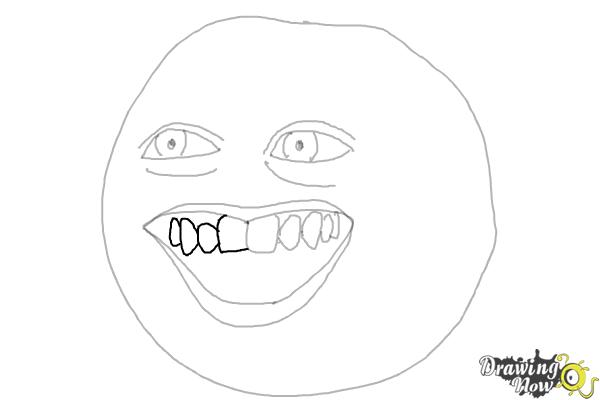 How to Draw Annoying Orange (Super Easy) - Step 8 How to Draw Annoying Orange (Super Easy) - Step 8