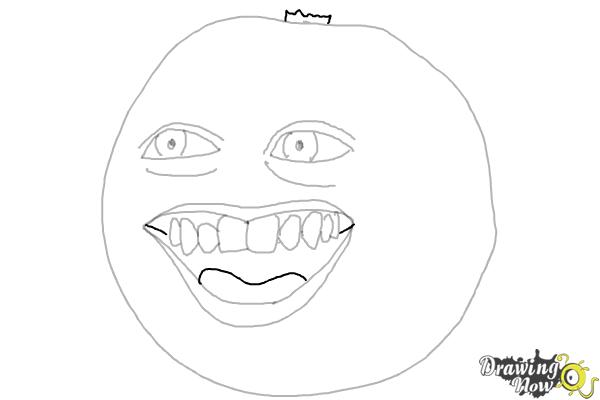 How to Draw Annoying Orange (Super Easy) - Step 9 How to Draw Annoying Orange (Super Easy) - Step 9