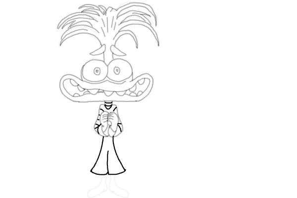 How to Draw Anxiety from Inside Out 2 - Step 12 How to Draw Anxiety from Inside Out 2 - Step 12
