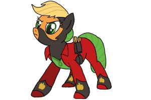 How to Draw Applejack, Mistress Mare-Velous from Power Ponies