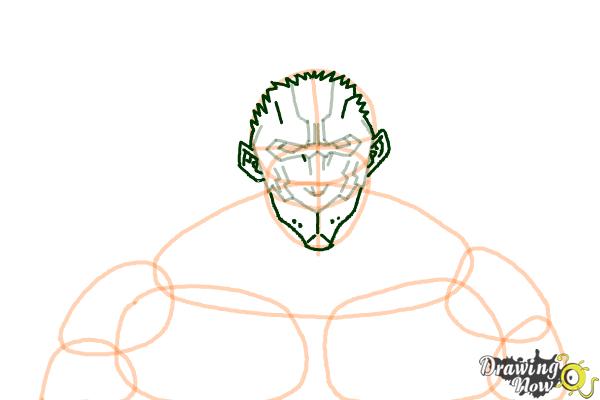 How to Draw Armored Titan from Shingeki No Kyojin - Step 6