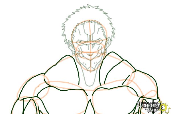 How to Draw Armored Titan from Shingeki No Kyojin - Step 8