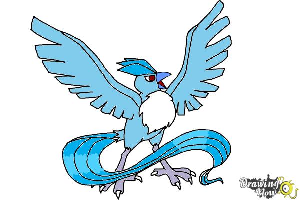 How to Draw Articuno from Pokemon - Step 10 How to Draw Articuno from Pokemon - Step 10