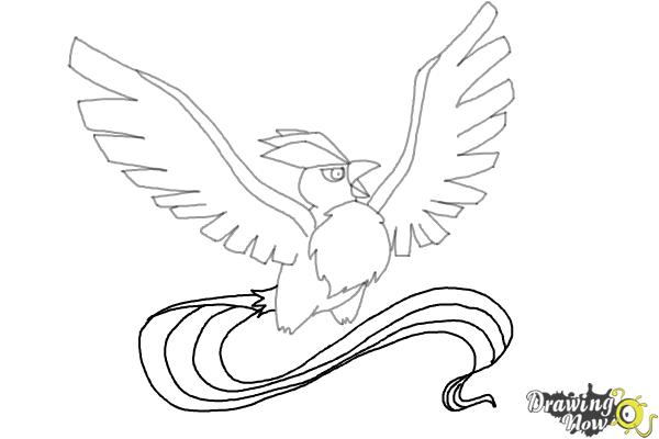 How to Draw Articuno from Pokemon - Step 8 How to Draw Articuno from Pokemon - Step 8