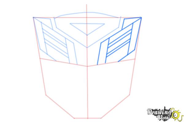 How to Draw Autobot Logo from Transformers - Step 6 How to Draw Autobot Logo from Transformers - Step 6