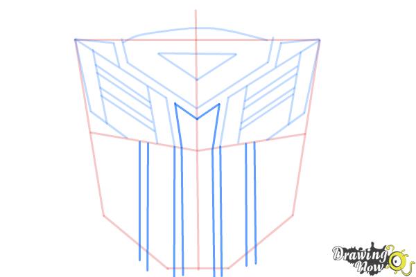How to Draw Autobot Logo from Transformers - Step 7 How to Draw Autobot Logo from Transformers - Step 7