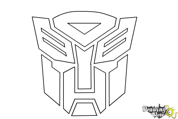 How to Draw Autobot Logo from Transformers - Step 9 How to Draw Autobot Logo from Transformers - Step 9