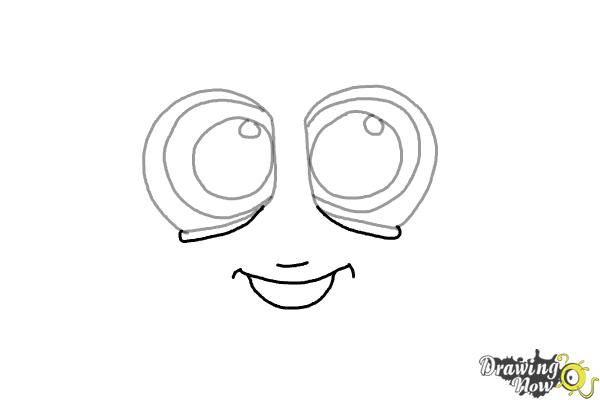 How to Draw Baby Dory From Finding Dory - Step 4 How to Draw Baby Dory From Finding Dory - Step 4