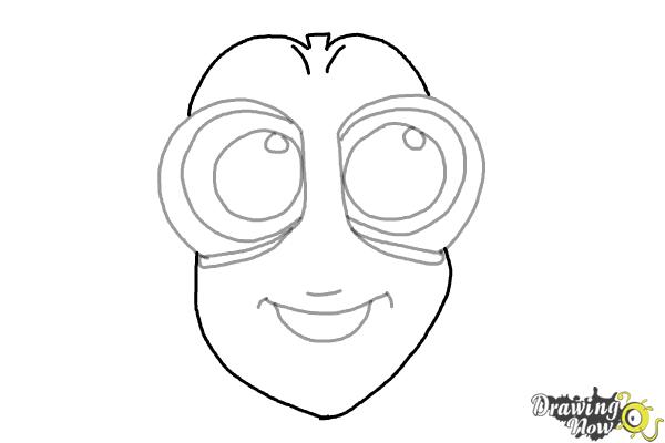How to Draw Baby Dory From Finding Dory - Step 5 How to Draw Baby Dory From Finding Dory - Step 5