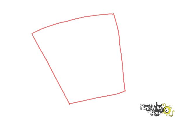 How to Draw Baby Spongebob Squarepants - Step 1 How to Draw Baby Spongebob Squarepants - Step 1
