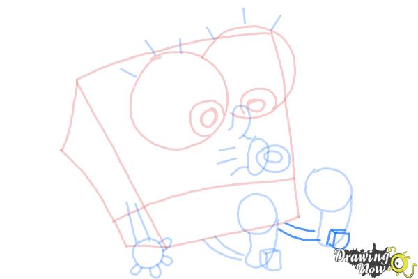 How to Draw Baby Spongebob Squarepants - Step 10 How to Draw Baby Spongebob Squarepants - Step 10