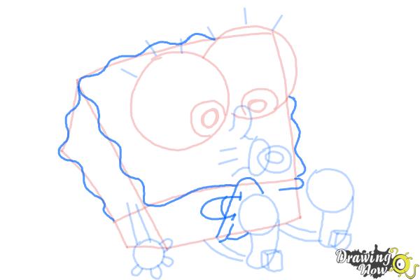 How to Draw Baby Spongebob Squarepants - Step 11 How to Draw Baby Spongebob Squarepants - Step 11