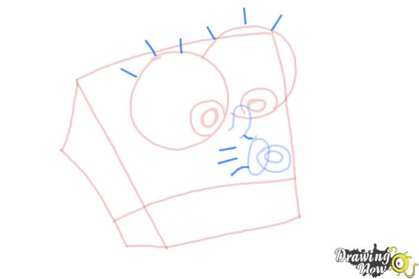 How to Draw Baby Spongebob Squarepants - Step 7 How to Draw Baby Spongebob Squarepants - Step 7