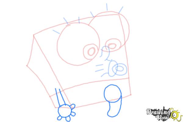 How to Draw Baby Spongebob Squarepants - Step 8 How to Draw Baby Spongebob Squarepants - Step 8