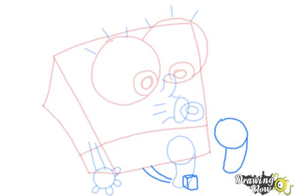 How to Draw Baby Spongebob Squarepants - Step 9 How to Draw Baby Spongebob Squarepants - Step 9