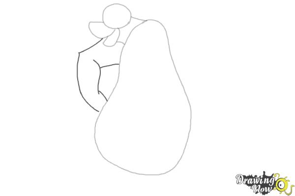 How to Draw Baloo From The Jungle Book - Step 3 How to Draw Baloo From The Jungle Book - Step 3