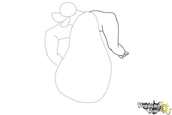 How to Draw Baloo From The Jungle Book - Step 4 How to Draw Baloo From The Jungle Book - Step 4