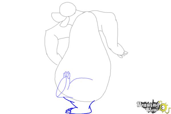 How to Draw Baloo From The Jungle Book - Step 6 How to Draw Baloo From The Jungle Book - Step 6
