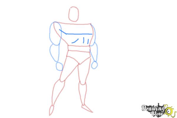 How to Draw Batman Easy - Step 6 How to Draw Batman Easy - Step 6