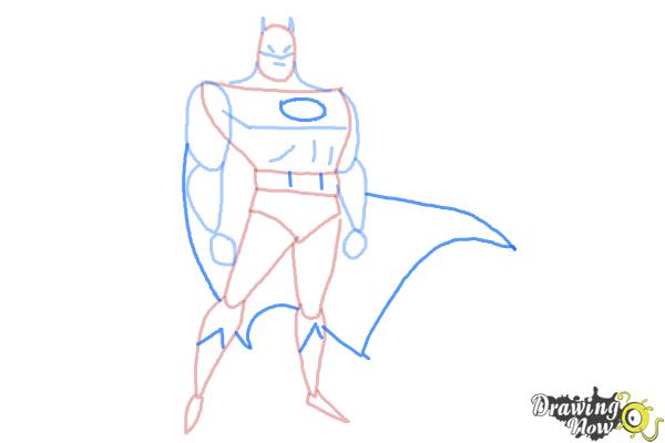 How to Draw Batman Easy - Step 8 How to Draw Batman Easy - Step 8