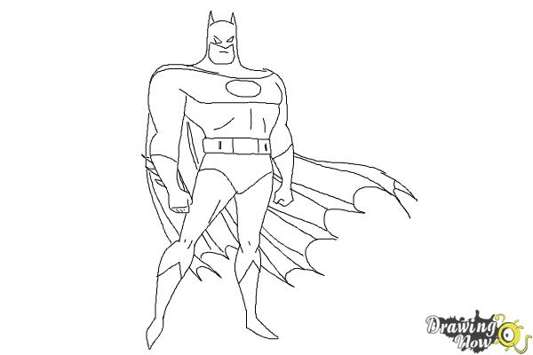 How to Draw Batman Easy - Step 9 How to Draw Batman Easy - Step 9
