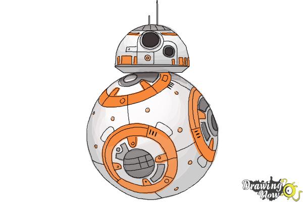 How to Draw BB-8 from Star Wars VII - Step 10 How to Draw BB-8 from Star Wars VII - Step 10