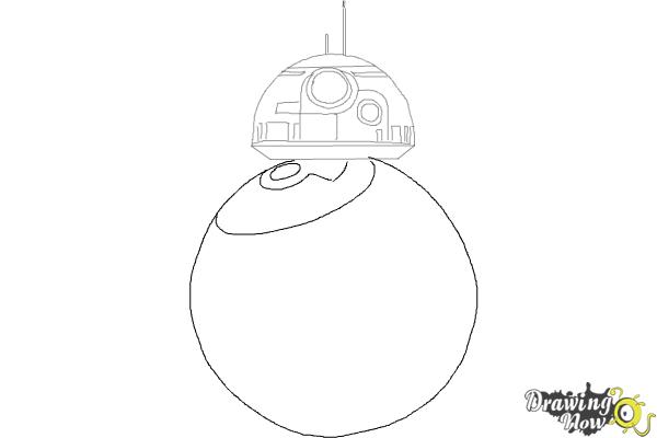 How to Draw BB-8 from Star Wars VII - Step 4 How to Draw BB-8 from Star Wars VII - Step 4