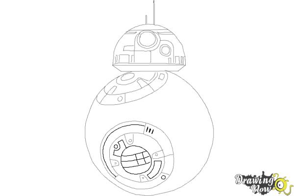 How to Draw BB-8 from Star Wars VII - Step 7 How to Draw BB-8 from Star Wars VII - Step 7