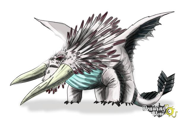 How to draw Bewilderbeast from How to Train Your Dragon 2 - Step 11 How to draw Bewilderbeast from How to Train Your Dragon 2 - Step 11