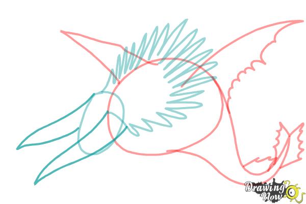 How to draw Bewilderbeast from How to Train Your Dragon 2 - Step 5 How to draw Bewilderbeast from How to Train Your Dragon 2 - Step 5