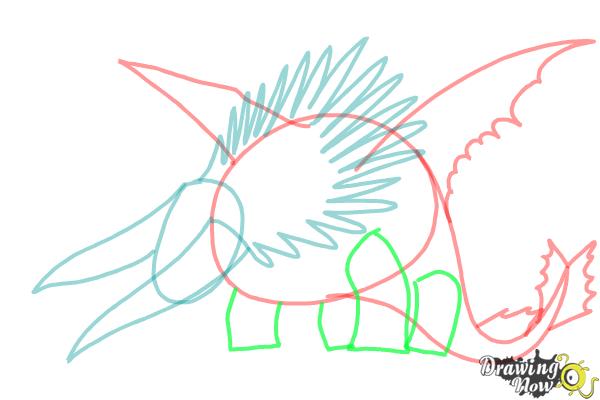 How to draw Bewilderbeast from How to Train Your Dragon 2 - Step 6 How to draw Bewilderbeast from How to Train Your Dragon 2 - Step 6