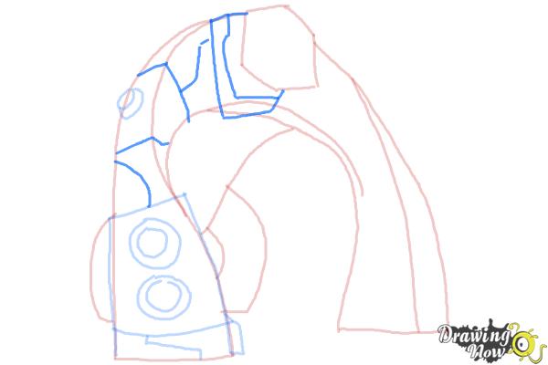How to Draw Bloxx from Ben 10 Omniverse - Step 6 How to Draw Bloxx from Ben 10 Omniverse - Step 6
