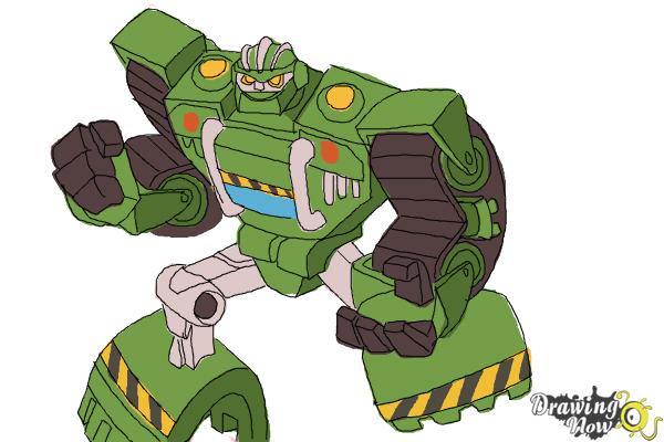 How to Draw Boulder from Transformers Rescue Bots - Step 12 How to Draw Boulder from Transformers Rescue Bots - Step 12