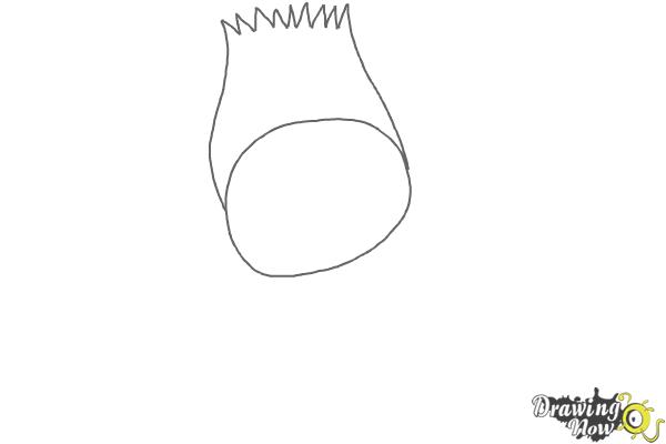 How to Draw Branch from Trolls Movie - Step 1 How to Draw Branch from Trolls Movie - Step 1