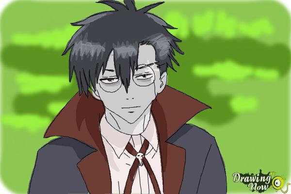 How to Draw Braz D. Blood from Blood Lad - Step 11 How to Draw Braz D. Blood from Blood Lad - Step 11