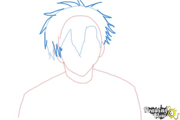 How to Draw Braz D. Blood from Blood Lad - Step 4 How to Draw Braz D. Blood from Blood Lad - Step 4