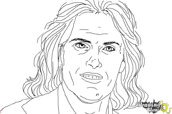 How to Draw Bruce Jenner - Step 10 How to Draw Bruce Jenner - Step 10