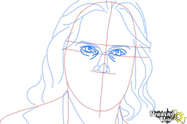 How to Draw Bruce Jenner - Step 7 How to Draw Bruce Jenner - Step 7