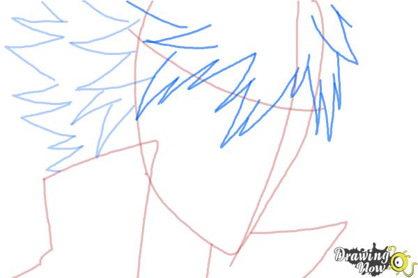 How to Draw Byakuran from Katekyo Hitman Reborn - Step 4 How to Draw Byakuran from Katekyo Hitman Reborn - Step 4